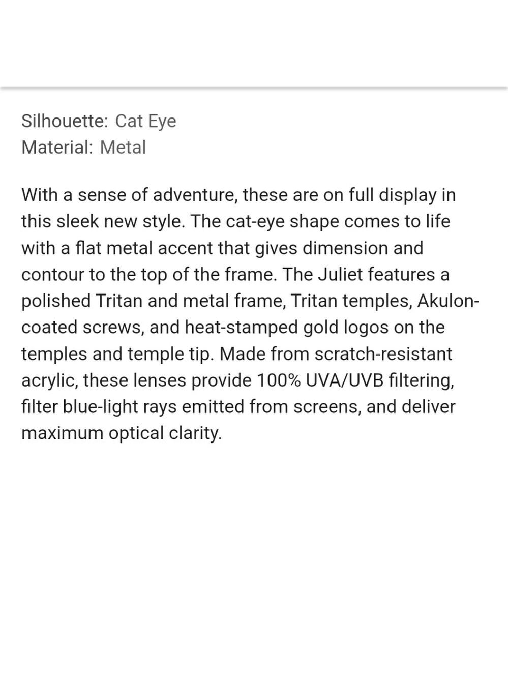 Prive Revaux The Juliette Cat Eye Sunglasses. Black Frames Gold tone Accent. - Picture 15 of 16